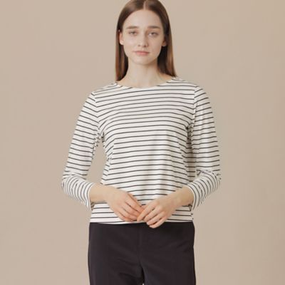 MACKINTOSH LONDON (Women)/マッキントッシュ ロンドン プレーティング天竺ボーダープルオーバー(G5P29578__)