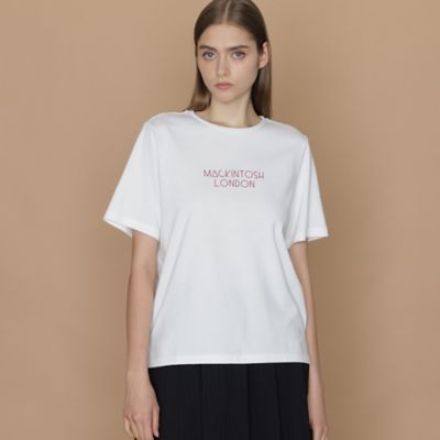 ＜MACKINTOSH LONDON (Women)＞ジオメトリックロゴプリントＴシャツ（Ｇ５Ｐ３６１７７＿＿）