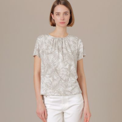 ＜MACKINTOSH LONDON (Women)＞リーフジャージプリントプルオーバー（Ｇ５Ｐ３９１８１＿＿）