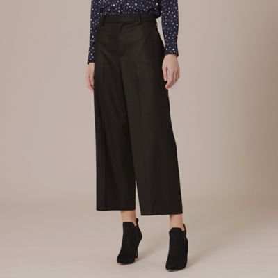 ＜MACKINTOSH LONDON (Women)＞ハイカウントフラノクロップドワイドパンツ（Ｇ５Ｒ０２２４９＿＿）