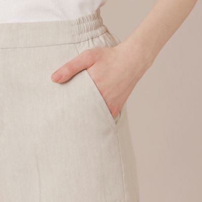 【婦人画報掲載】麻レーヨンストレッチパンツ（Ｇ５Ｒ０５３３３＿＿）