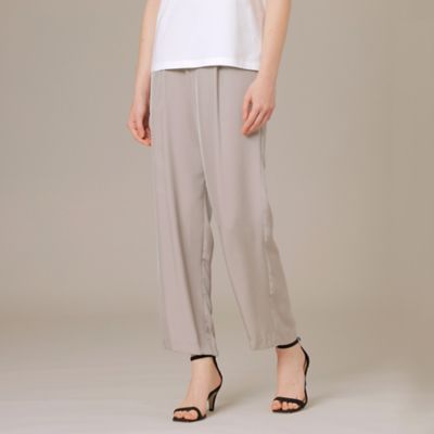＜MACKINTOSH LONDON (Women)＞トリアセテートクロップドパンツ（Ｇ５Ｒ１０１５９＿＿）