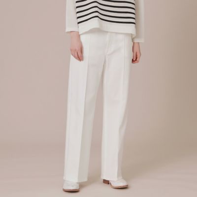 ＜MACKINTOSH LONDON (Women)＞【エクラ掲載】カツラギストレッチワイドパンツ（Ｇ５Ｒ１０３１１＿＿）