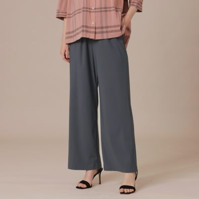 ＜MACKINTOSH LONDON (Women)＞【Ｌｅｓｂｕｒｙ　Ｅａｓｙ　Ｐａｎｔｓ／レスベリー　イージーパンツ　】トリコットストレッチストレートパンツ（Ｇ５Ｒ１３３３５＿＿）