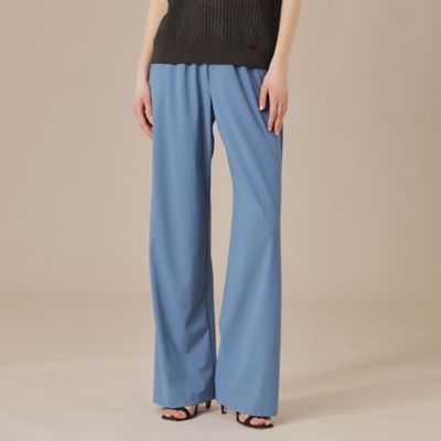 【Ｌｅｓｂｕｒｙ　Ｅａｓｙ　Ｐａｎｔｓ／レスベリー　イージーパンツ】トリコットストレッチワイドトパンツ（Ｇ５Ｒ１３５４３＿＿）
