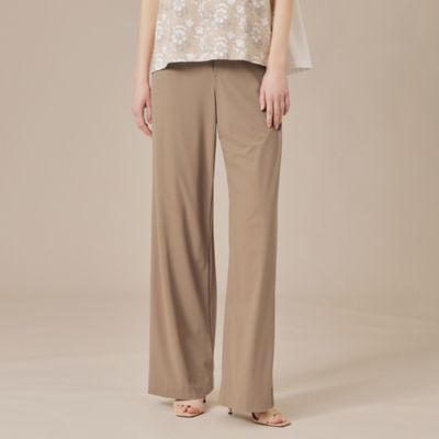 【Ｌｅｓｂｕｒｙ　Ｅａｓｙ　Ｐａｎｔｓ／レスベリー　イージーパンツ】トリコットストレッチワイドトパンツ（Ｇ５Ｒ１３５４３＿＿）