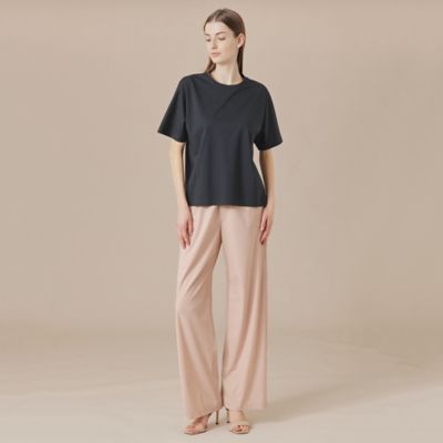 【Ｌｅｓｂｕｒｙ　Ｅａｓｙ　Ｐａｎｔｓ／レスベリー　イージーパンツ】トリコットストレッチワイドトパンツ（Ｇ５Ｒ１３５４３＿＿）