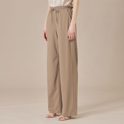 【Ｌｅｓｂｕｒｙ　Ｅａｓｙ　Ｐａｎｔｓ／レスベリー　イージーパンツ】トリコットストレッチワイドトパンツ（Ｇ５Ｒ１３５４３＿＿）