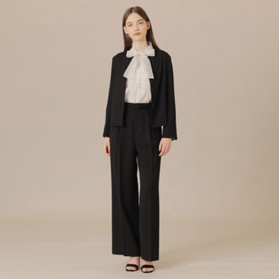 【ＷＥＢ・一部店舗限定】ファインウールレーヨンハイウエストパンツ（Ｇ５Ｒ８５５７５＿＿）