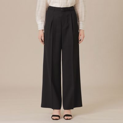 【ＷＥＢ・一部店舗限定】ファインウールレーヨンハイウエストパンツ（Ｇ５Ｒ８５５７５＿＿）