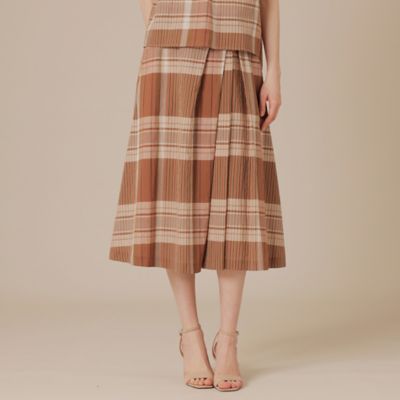MACKINTOSH/LONDON/スカート/ベージュ/４６ Precious掲載】ハイブリッドギャバジンスカート(スカート