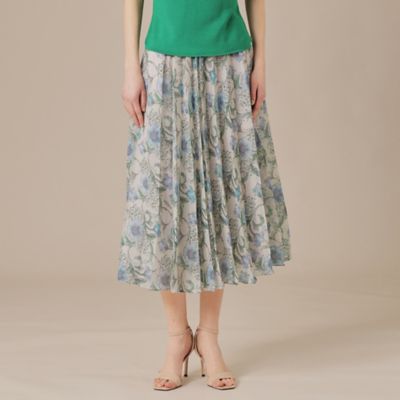【婦人画報掲載】【ＢＩＢＵＲＹ　ＦＬＯＷＥＲ】ドローイングカラーバイブリーフラワースカート（Ｇ５Ｓ０９５３５＿＿）