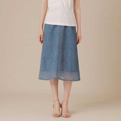 ＜MACKINTOSH LONDON (Women)＞デニムプリントダンボールスカート（Ｇ５Ｓ１０６１２＿＿）