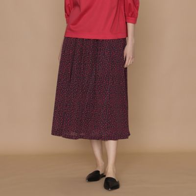 ＜MACKINTOSH LONDON (Women)＞リーフドットプリントスカート（Ｇ５Ｓ１２１６６＿＿）