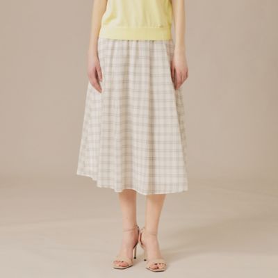 ＜MACKINTOSH LONDON (Women)＞ウォッシャブルシアーウールスカート（Ｇ５Ｓ１３５３９＿＿）