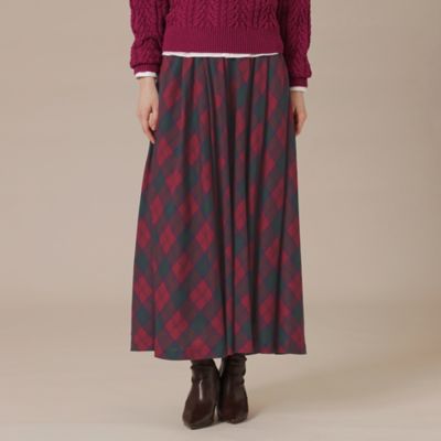＜MACKINTOSH LONDON (Women)＞【婦人画報１１月号掲載】シアーウールチェックスカート（Ｇ５Ｓ１４６４２＿＿）