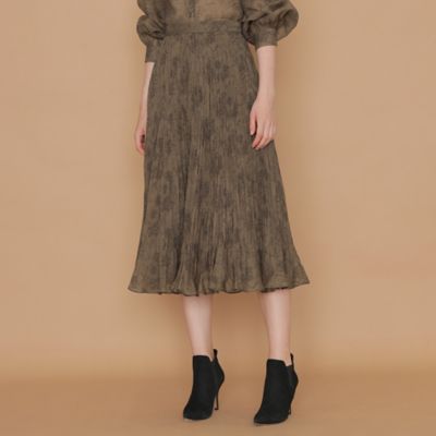 ＜MACKINTOSH LONDON (Women)＞【ＢＩＢＵＲＹ　ＦＬＯＷＥＲ】ラインバイブリースカート（Ｇ５Ｓ１６２０１＿＿）