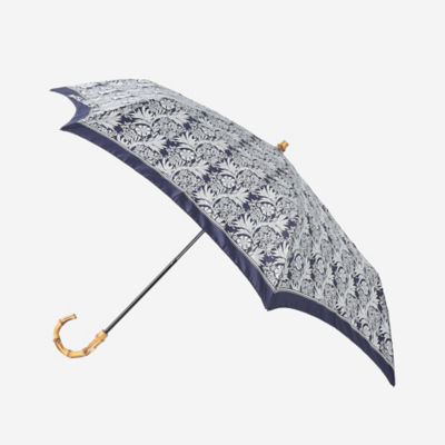 【８０周年記念アイテム】【ＢＩＢＵＲＹ　ＦＬＯＷＥＲ　００１】フラワープリント折りたたみ傘（Ｇ５Ｗ０１１２４＿＿）