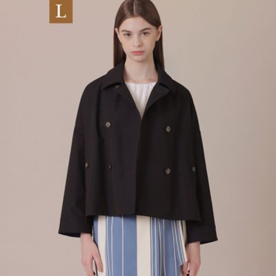 バイカラータフタショートコート （その他アウター