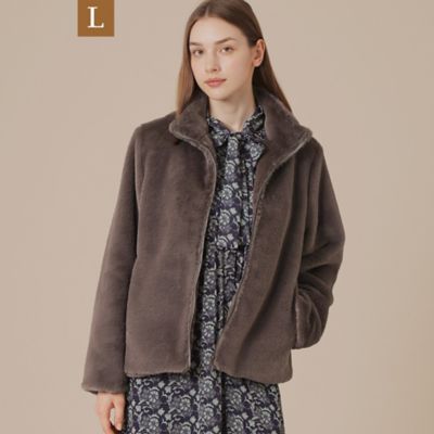 ＜MACKINTOSH LONDON L (Women/大きいサイズ)＞【Ｌ】フェイクファージャケット（Ｇ７Ａ１０６２７＿＿）