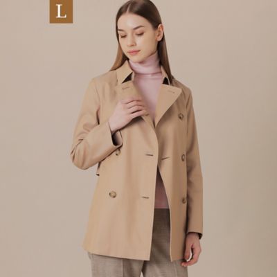 ＜MACKINTOSH LONDON L (Women/大きいサイズ)＞【送料無料】【Ｌ】【ＧＡＢＡＲＤＩＮＥ　１９】【ＬＯＧＩＥ／ロージー】ショートトレンチコート（Ｇ７Ａ１３６３０＿＿）