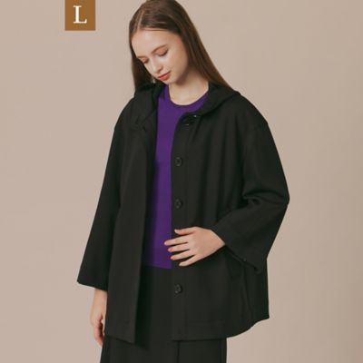 ＜MACKINTOSH LONDON L (Women/大きいサイズ)＞【Ｌ】ソフトジャージフーデットコート（Ｇ７Ａ１４４１７＿＿）