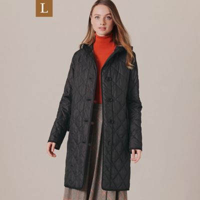 ＜MACKINTOSH LONDON L (Women/大きいサイズ)＞【Ｌ】キルティングフーデッドコート（Ｇ７Ａ１６８２８＿＿）