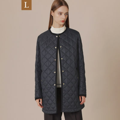 ＜MACKINTOSH LONDON L (Women/大きいサイズ)＞【Ｌ】ライトキルティングノーカラーコート（Ｇ７Ａ１７４２６＿＿）