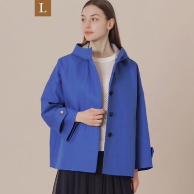 【Ｌ】【婦人画報掲載】【ＲＯＳＬＥＹ／ロズリー】コットンチェックダブルクロスフーデットコート（Ｇ７Ａ２１５１９＿＿）