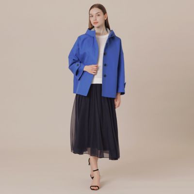 【Ｌ】【婦人画報掲載】【ＲＯＳＬＥＹ／ロズリー】コットンチェックダブルクロスフーデットコート（Ｇ７Ａ２１５１９＿＿）