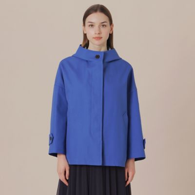 【Ｌ】【婦人画報掲載】【ＲＯＳＬＥＹ／ロズリー】コットンチェックダブルクロスフーデットコート（Ｇ７Ａ２１５１９＿＿）