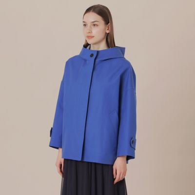 【Ｌ】【婦人画報掲載】【ＲＯＳＬＥＹ／ロズリー】コットンチェックダブルクロスフーデットコート（Ｇ７Ａ２１５１９＿＿）