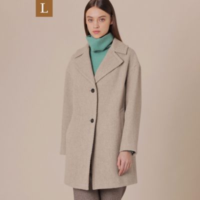 ＜MACKINTOSH LONDON L (Women/大きいサイズ)＞【Ｌ】【婦人画報掲載】【ＤＵＲＲＩＳ／デュリス】アルパカウールコート（Ｇ７Ｂ０２２５７＿＿）