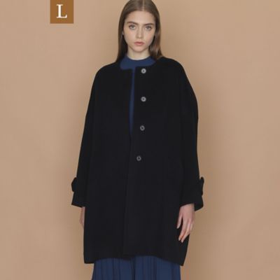 ＜三越伊勢丹/公式＞【送料無料】MACKINTOSH LONDON L (Women/大きいサイズ)/マッキントッシュ ロンドンL ピュアラムビーバーノーカラーコート クロ コート・ジャケット【三越伊勢丹/公式】