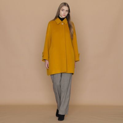 L】【ROSLEY／ロズリー】ピュアラムビーバーステンカラーコート