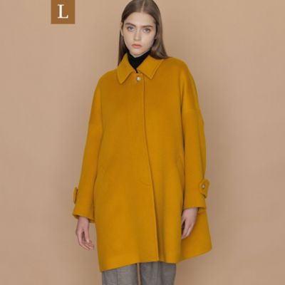 L】【ROSLEY／ロズリー】ピュアラムビーバーステンカラーコート