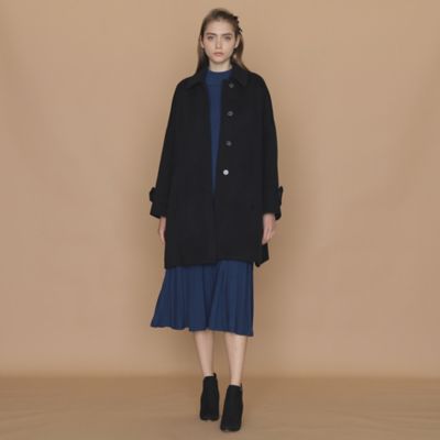 L】【ROSLEY／ロズリー】ピュアラムビーバーステンカラーコート