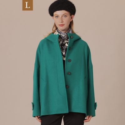 【Ｌ】【ＲＯＳＬＥＹ／ロズリー】ファインウールメルトンフーデットショートコート（Ｇ７Ｂ２１４３３＿＿）