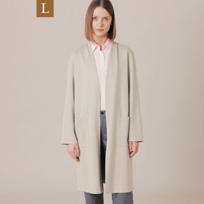 ＜MACKINTOSH LONDON L (Women/大きいサイズ)＞【Ｌ】ダブルフェイスロングニットカーディガン（Ｇ７Ｃ０１１８２＿＿）