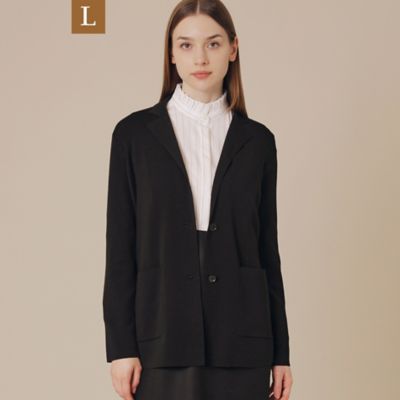 ＜MACKINTOSH LONDON L (Women/大きいサイズ)＞【Ｌ】クリアーニットジャケット（Ｇ７Ｃ０５６０１＿＿）
