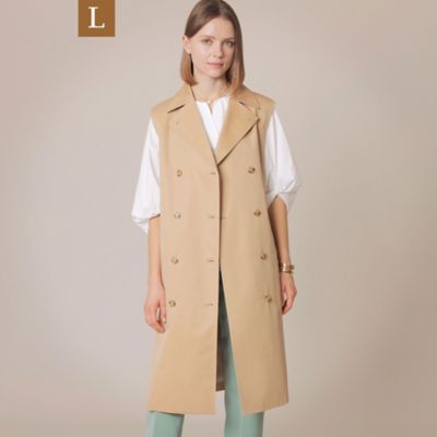 ＜MACKINTOSH LONDON L (Women/大きいサイズ)＞【Ｌ】ハイブリッドクロスロングジレ（Ｇ７Ｅ０５１２１＿＿）