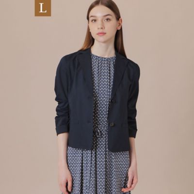【Ｌ】【婦人画報掲載】コットンキュプラストレッチジャケット（Ｇ７Ｅ１４３４２＿＿）