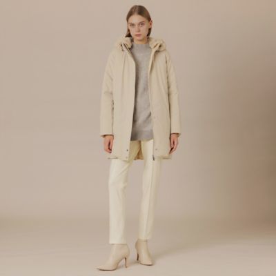 L】【PONTELAND／ポントランド】リバーシブルダウンコート