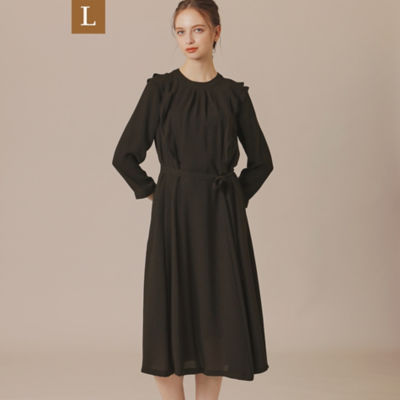 ＜MACKINTOSH LONDON L (Women/大きいサイズ)＞【Ｌ】ポリエステルジョーゼットワンピース（Ｇ７Ｊ０３４２３＿＿）