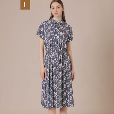【Ｌ】【ＢＩＢＵＲＹ　ＦＬＯＷＥＲ】バイブリーフラワージャージワンピース（Ｇ７Ｊ０６３３７＿＿）