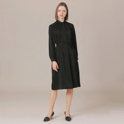 【Ｌ】バックジョーゼットサテンワンピース（Ｇ７Ｊ０７８７２＿＿）