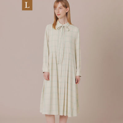 ＜MACKINTOSH LONDON L (Women/大きいサイズ)＞【Ｌ】ペイントチェックプリントワンピース（Ｇ７Ｊ０９３２９＿＿）