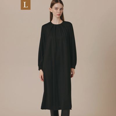 ＜MACKINTOSH LONDON L (Women/大きいサイズ)＞【Ｌ】ウールプレーティングワンピース（Ｇ７Ｊ１０６５２＿＿）