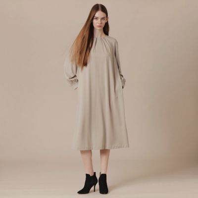 L】ウールプレーティングワンピース（G7J10652＿＿