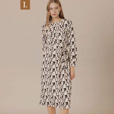 ＜MACKINTOSH LONDON L (Women/大きいサイズ)＞【Ｌ】レトロタイルプリントワンピース（Ｇ７Ｊ１１６４３＿＿）